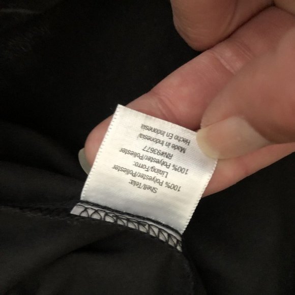 ana long sleeve semi sheer line blouse top size xl  Circle Design Pattern - Picture 9 of 10